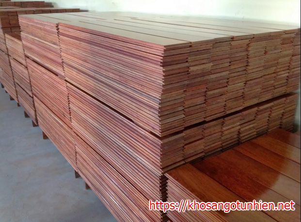 Sàn Gỗ Hương Lào 15 * 90 * 900